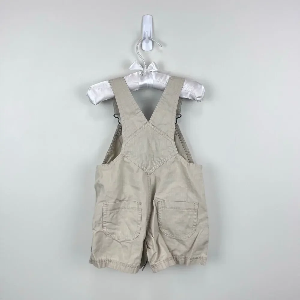 Vintage Y2K Tommy Hilfiger Khaki Jumper Dress 12-18 Months